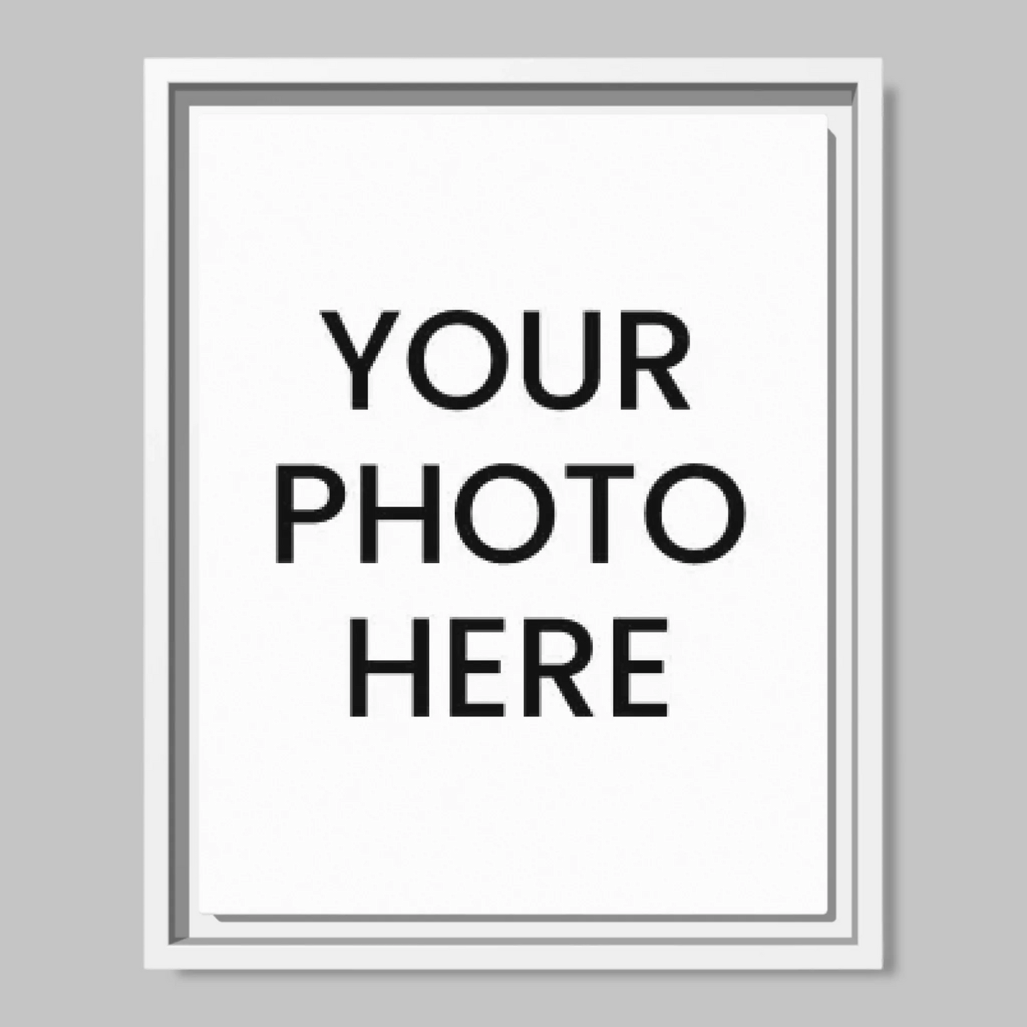White Framed Closeup 11x14 (11.14) Vertical Canvas Mockup