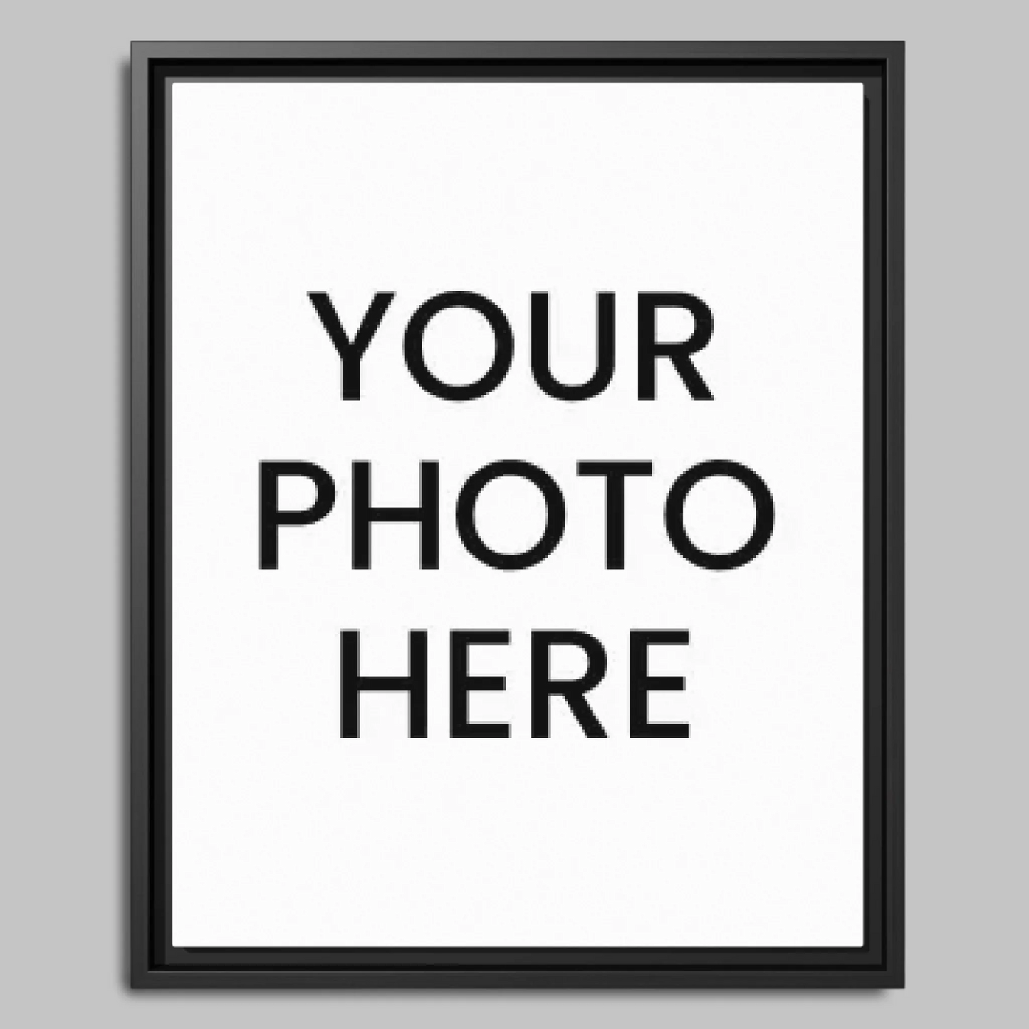 Black Framed Closeup 16x20 Vertical Canvas (4.5) Mockup For TIB