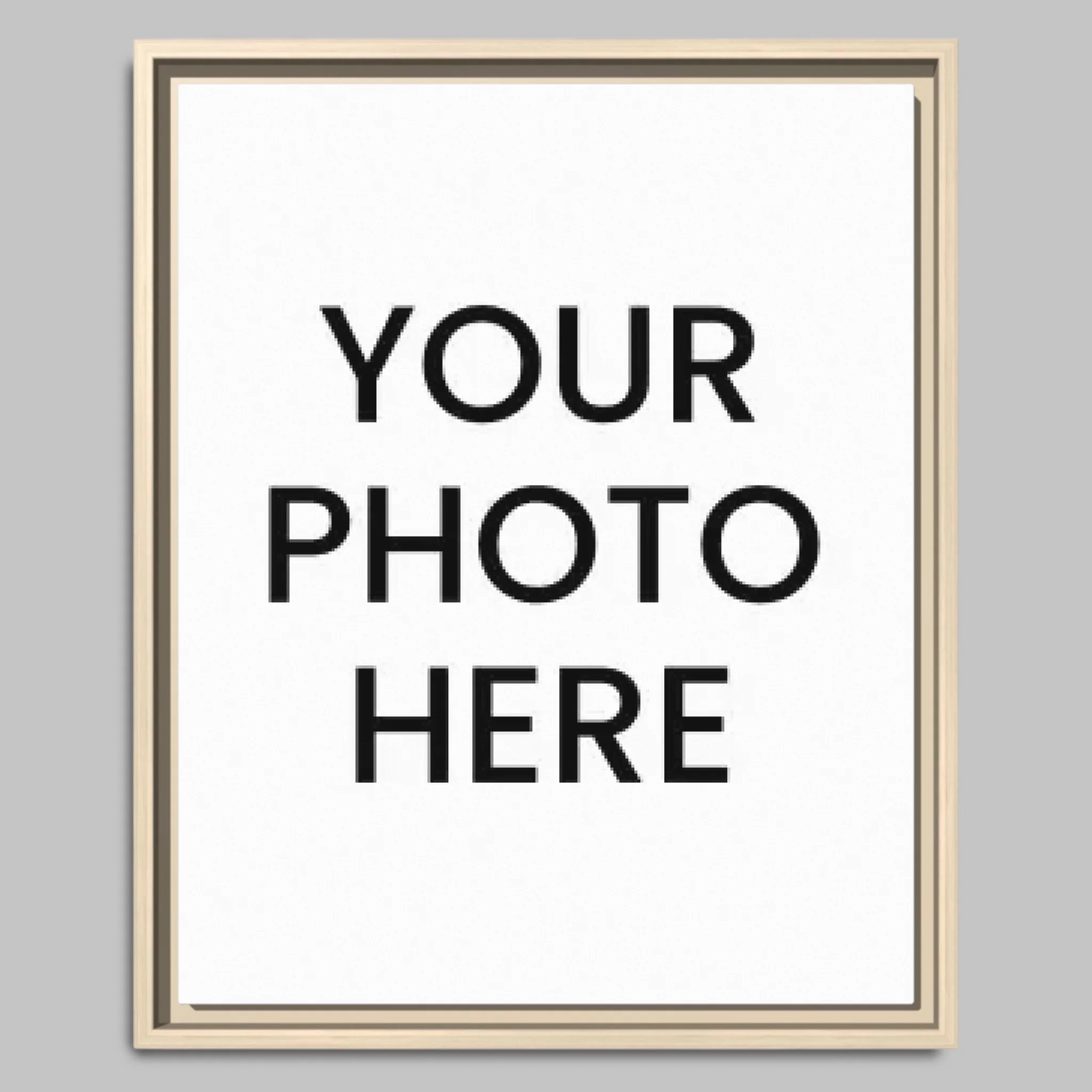 Natural Framed Closeup 16x20 Vertical Canvas (4.5) Mockup For TIB