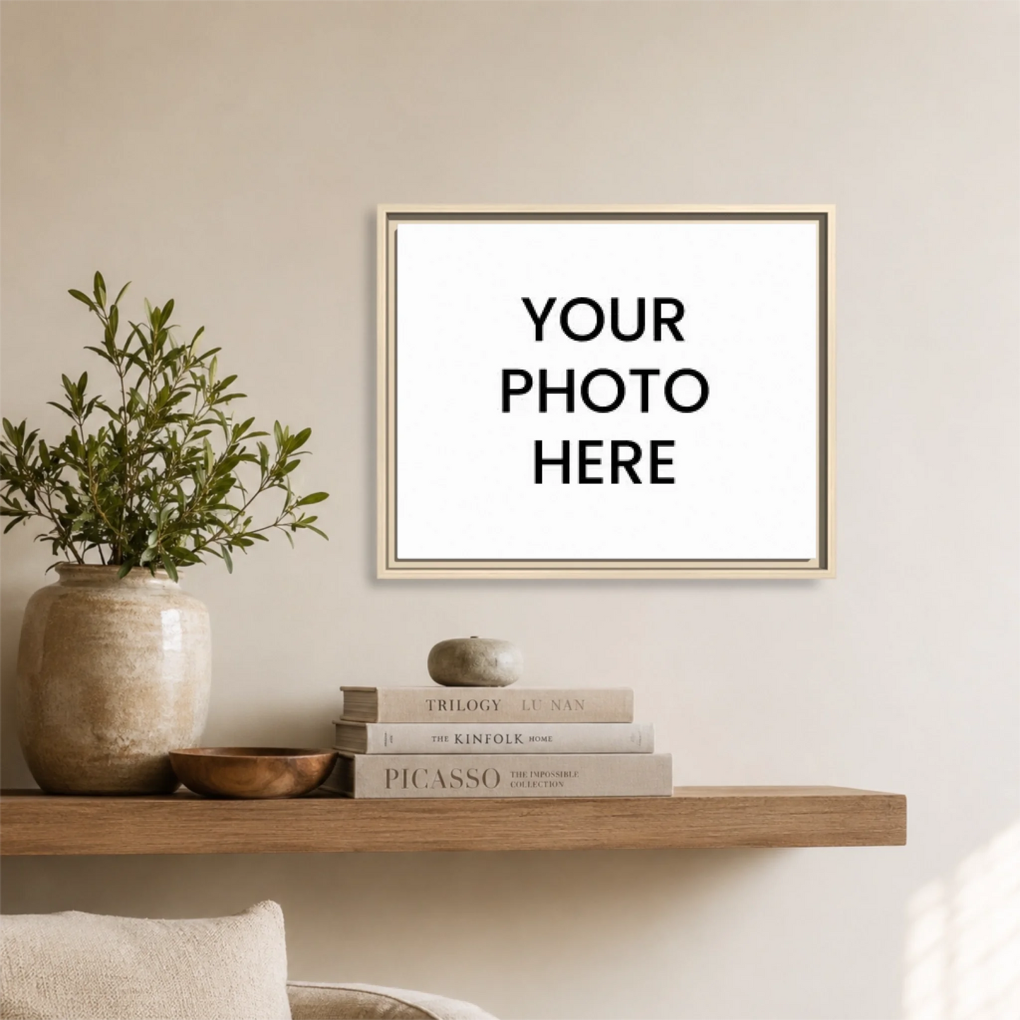Natural framed Horizontal 5.4 20x16 Canvas Mockup for TIB