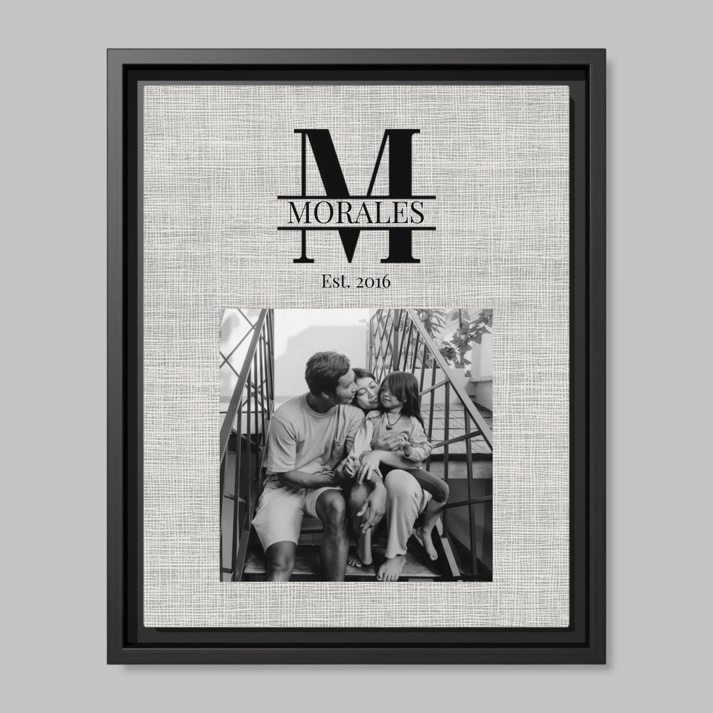 Black Framed Closeup 11x14 (11.14) Vertical Canvas Mockup