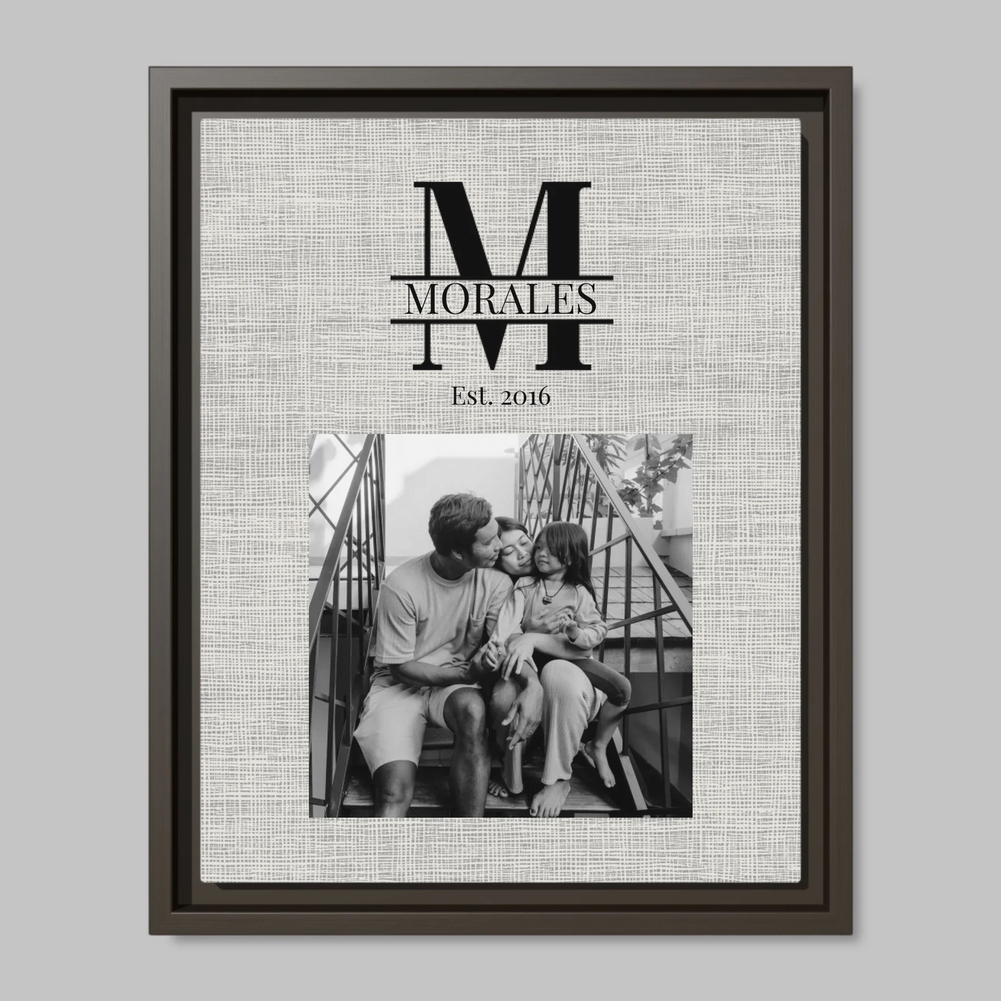 Espresso Framed Closeup 11x14 (11.14) Vertical Canvas Mockup