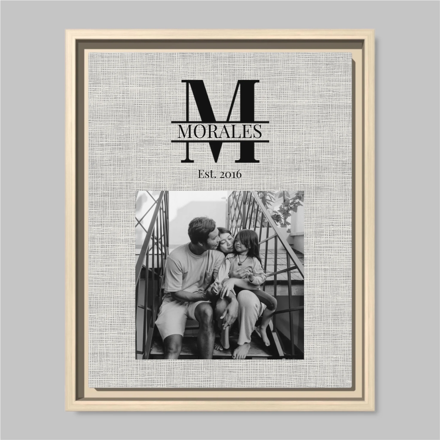 Natural Framed Closeup 11x14 (11.14) Vertical Canvas Mockup