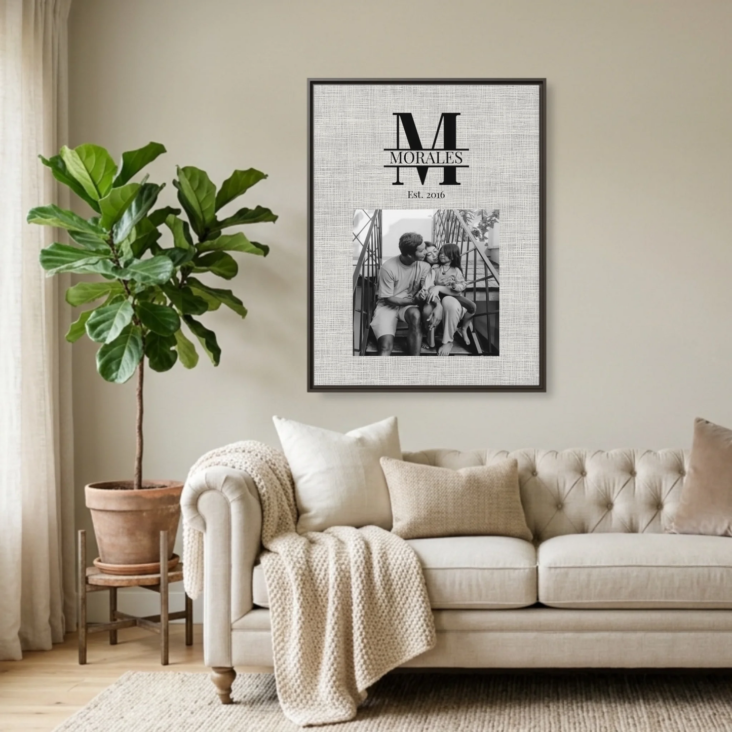 Espresso Framed 30x40 (3.4) Vertical Rectangular Canvas