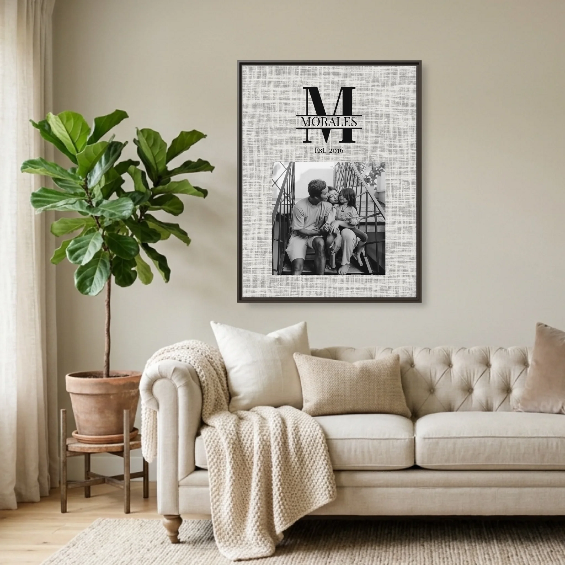 Espresso Framed 30x40 (3.4) Vertical Rectangular Canvas