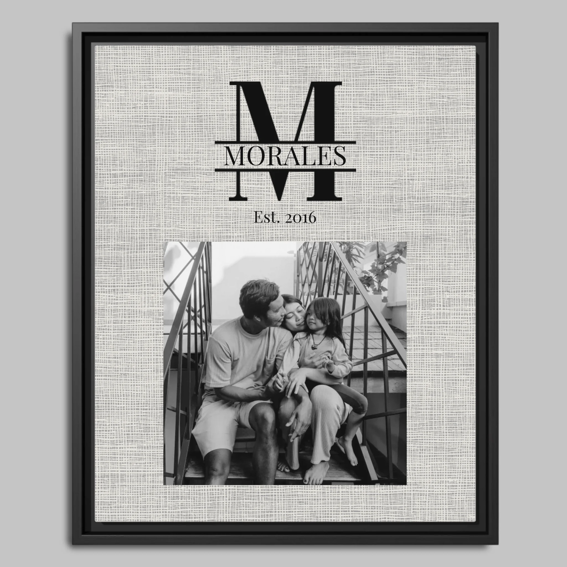 Black Framed Closeup 16x20 Vertical Canvas (4.5) Mockup For TIB