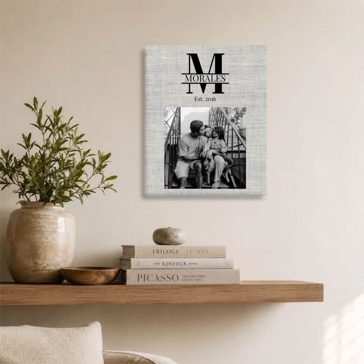 Unframed 16x20 Vertical Canvas (4.5) Mockup For TIB