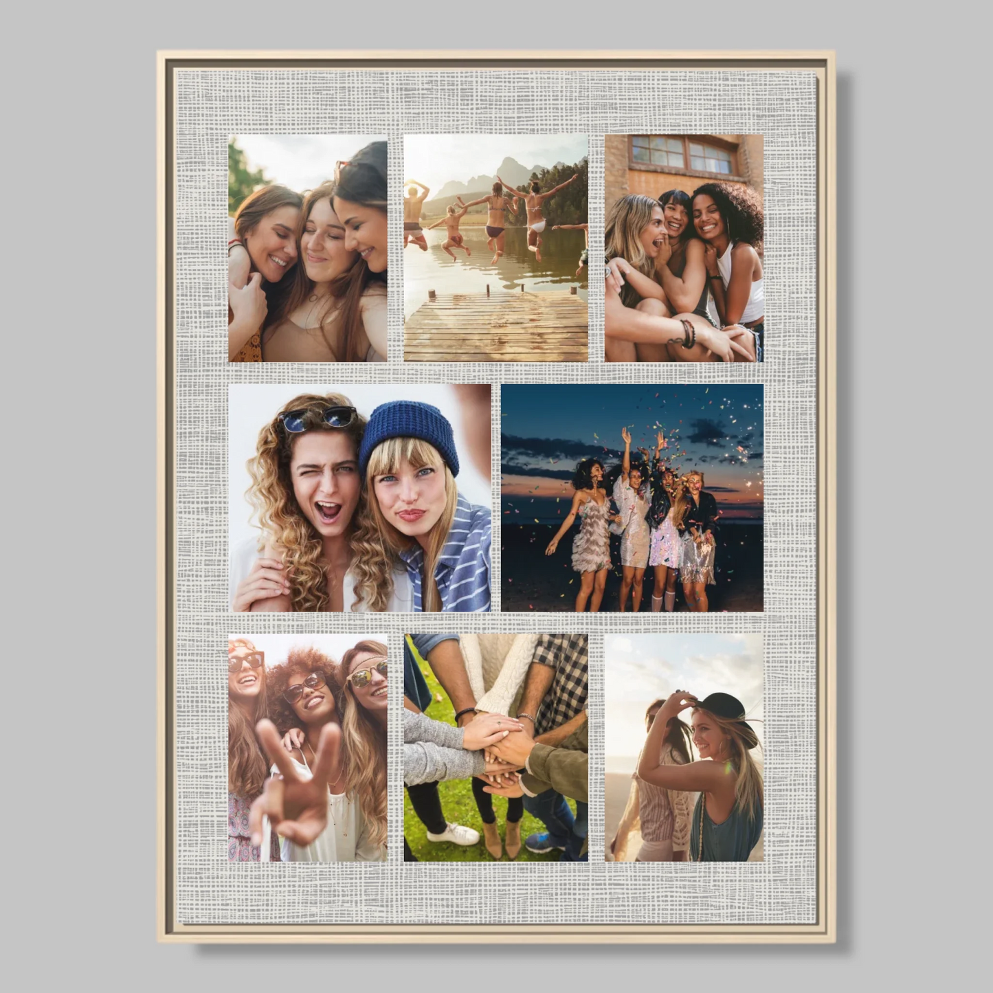Natural Framed Closeup 30x40 (3.4) Vertical Rectangular Canvas