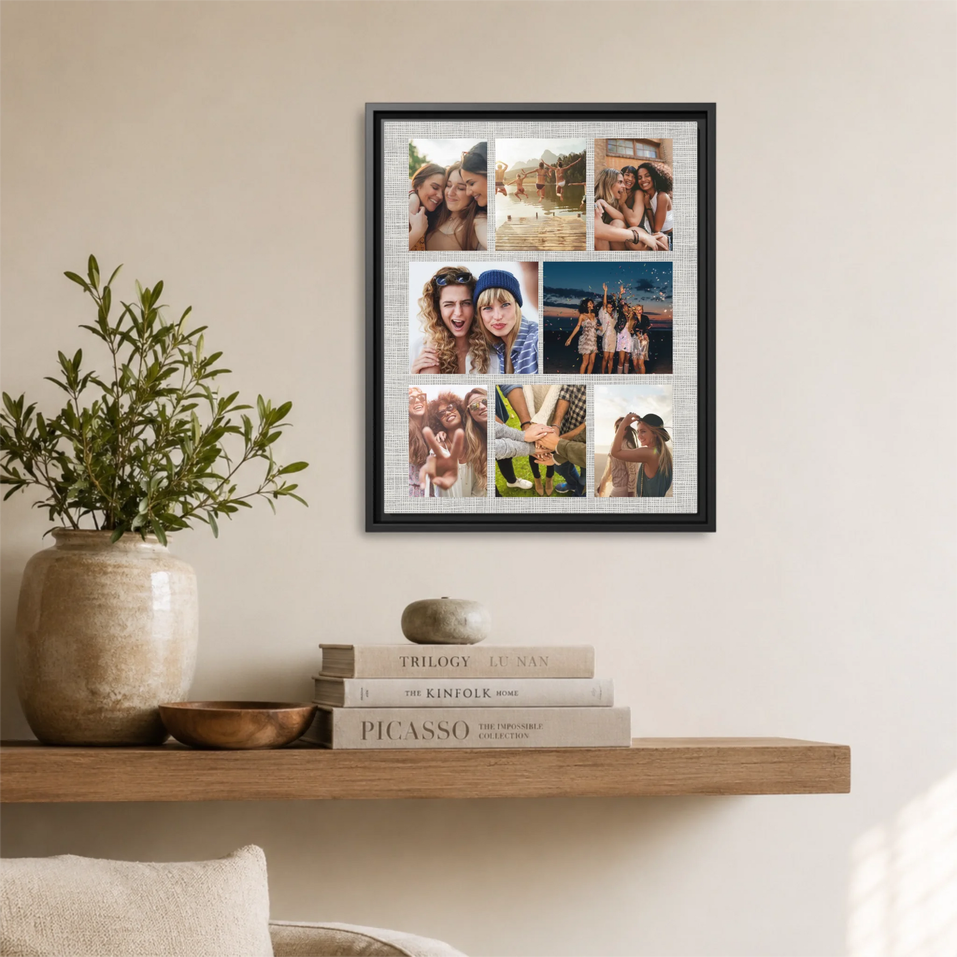 Black Framed 16x20 Vertical Canvas (4.5) Mockup For TIB