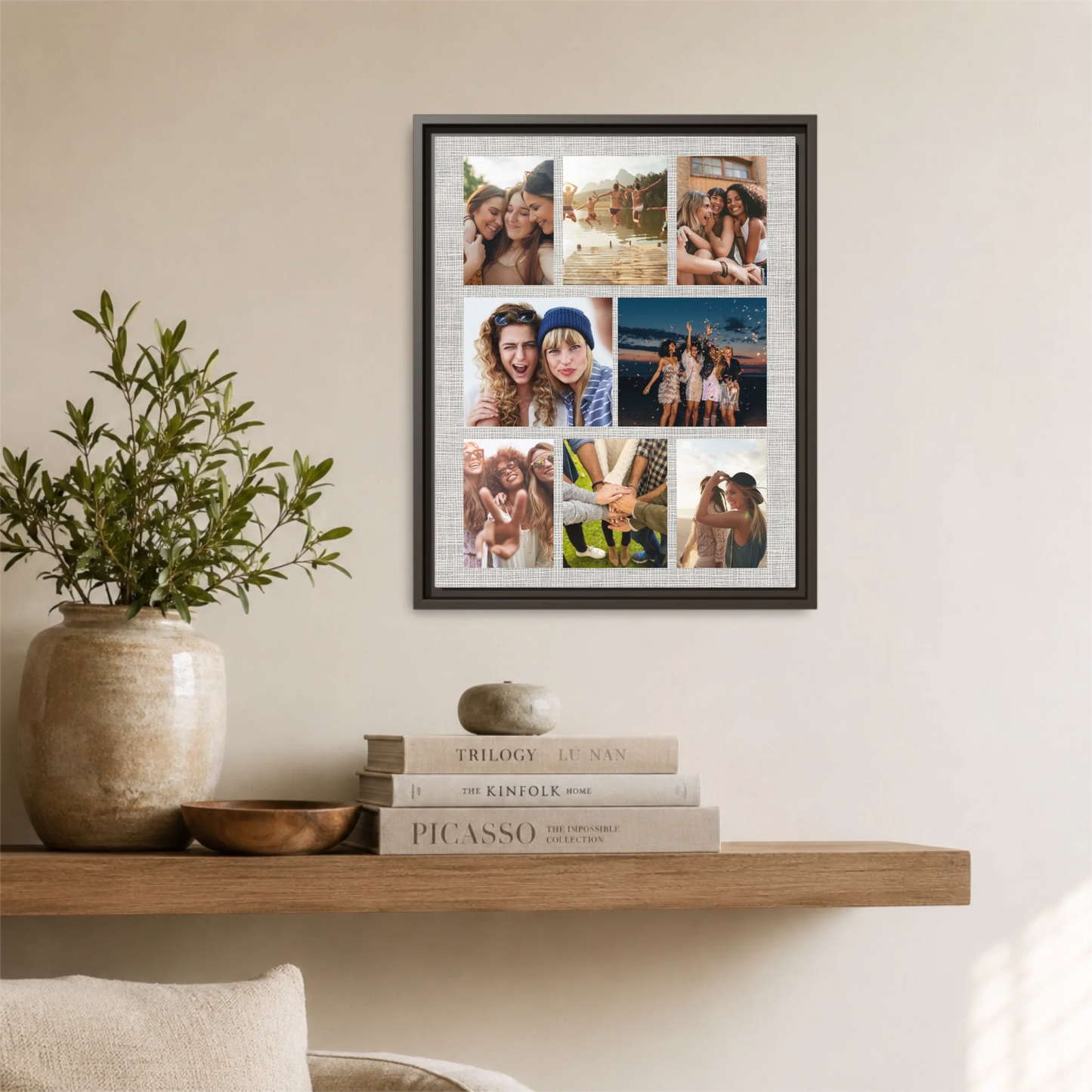 Espresso Framed 16x20 Vertical Canvas (4.5) Mockup For TIB