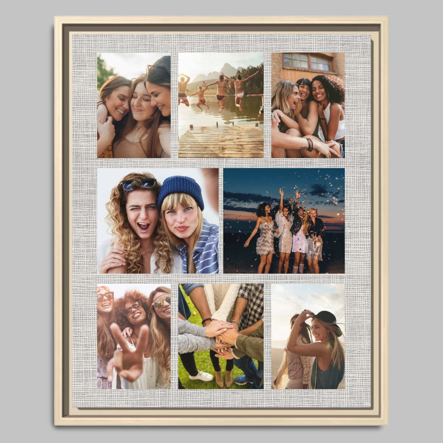 Natural Framed Closeup 16x20 Vertical Canvas (4.5) Mockup For TIB