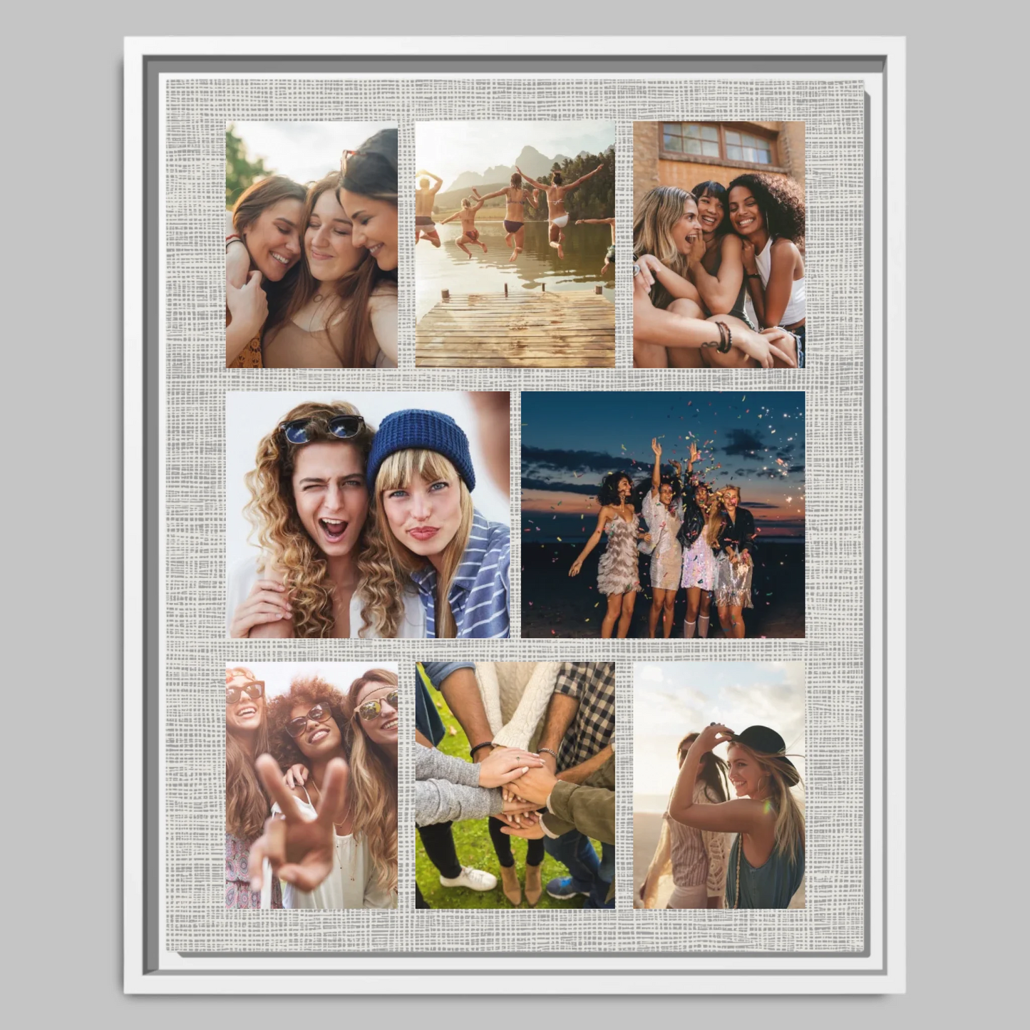 White Closeup 16x20 Vertical Canvas (4.5) Mockup For TIB