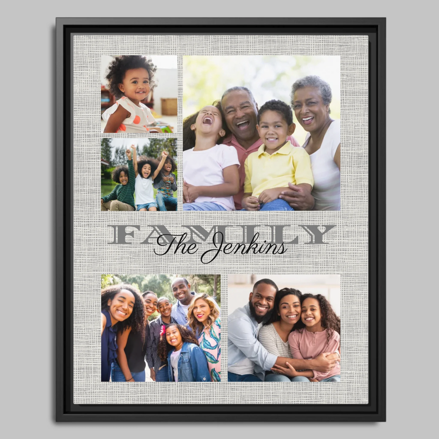 Black Framed Closeup 16x20 Vertical Canvas (4.5) Mockup For TIB