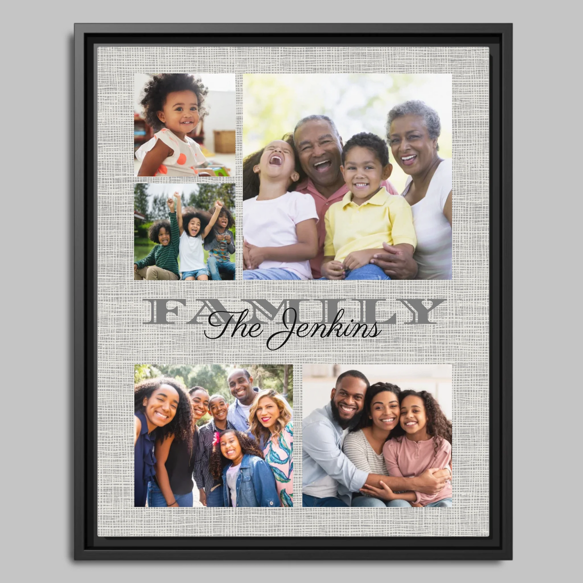 Black Framed Closeup 16x20 Vertical Canvas (4.5) Mockup For TIB