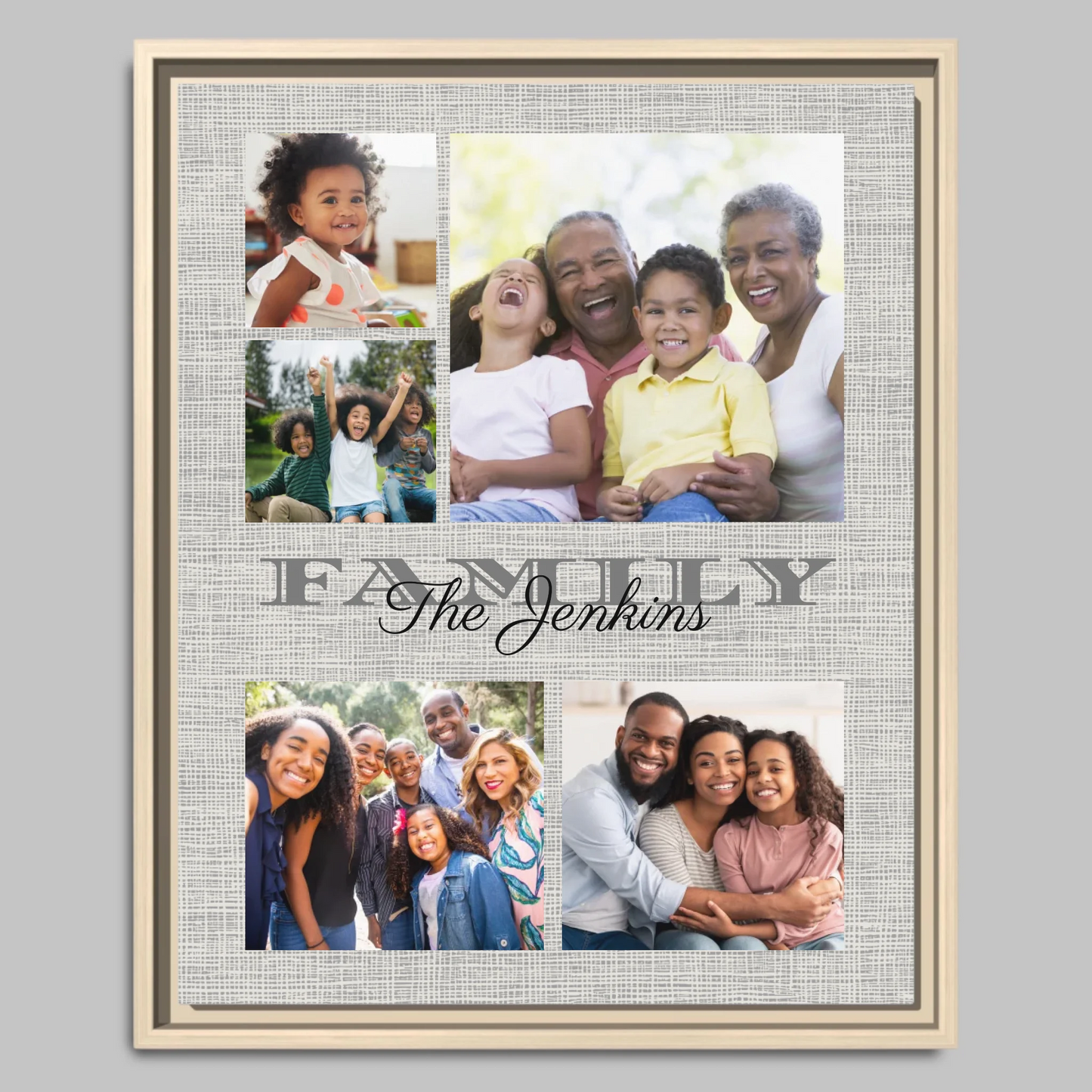 Natural Framed Closeup 16x20 Vertical Canvas (4.5) Mockup For TIB
