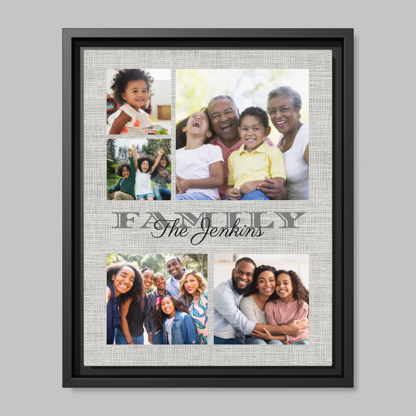Black Framed Closeup 11x14 (11.14) Vertical Canvas Mockup