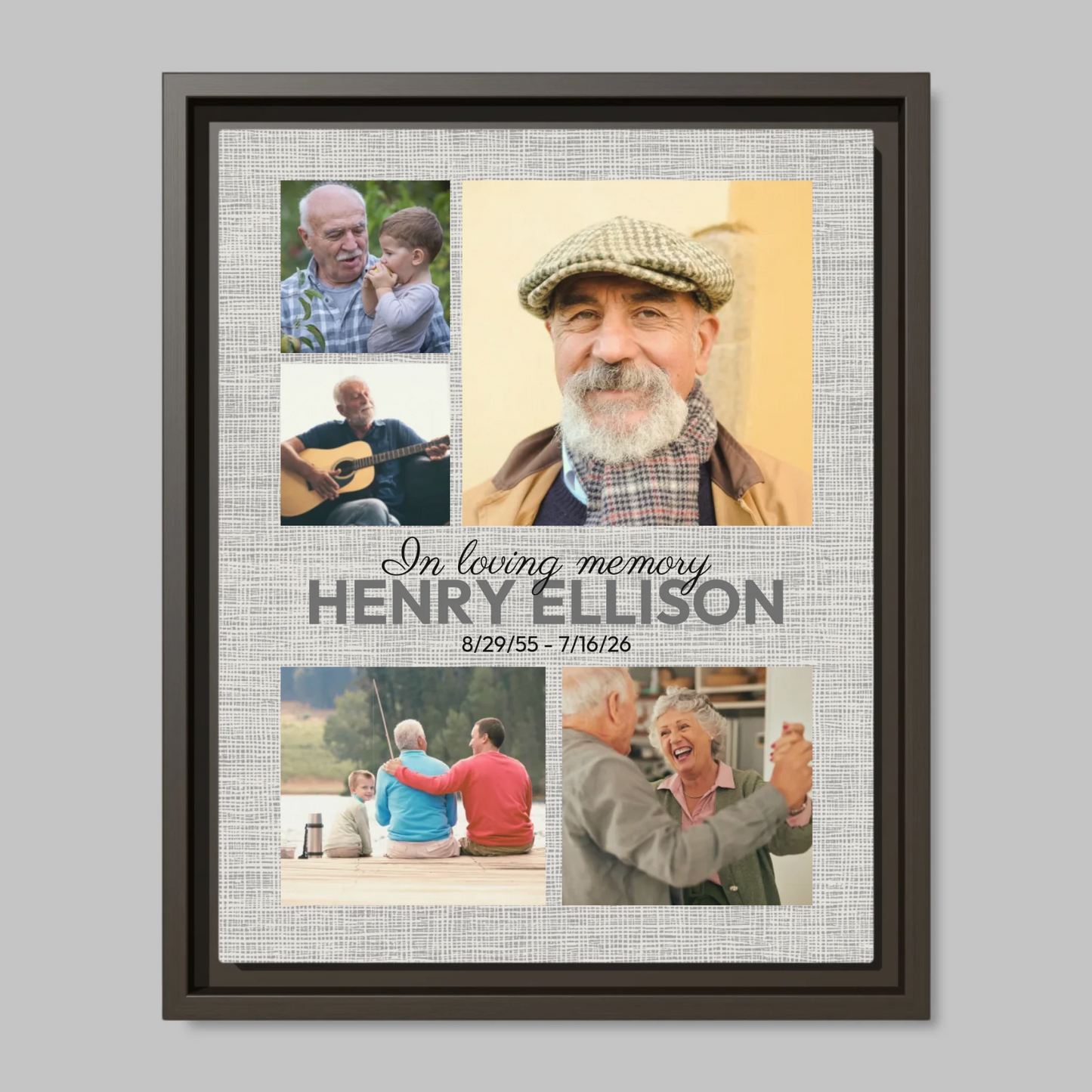 Espresso Framed Closeup 11x14 (11.14) Vertical Canvas Mockup