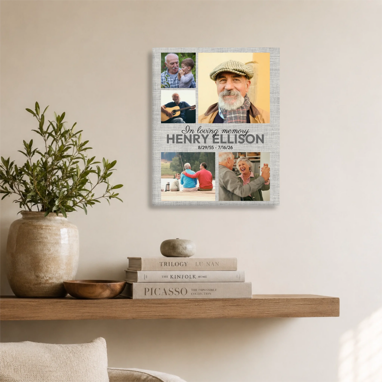 Unframed 16x20 Vertical Canvas (4.5) Mockup For TIB