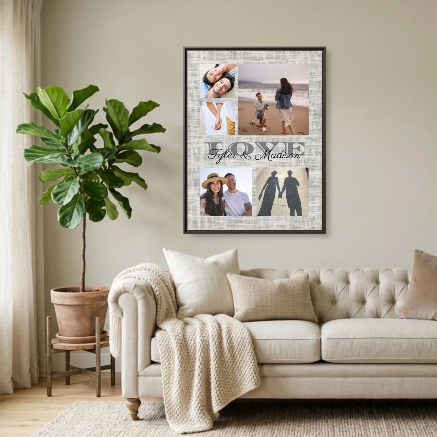 Espresso Framed 30x40 (3.4) Vertical Rectangular Canvas