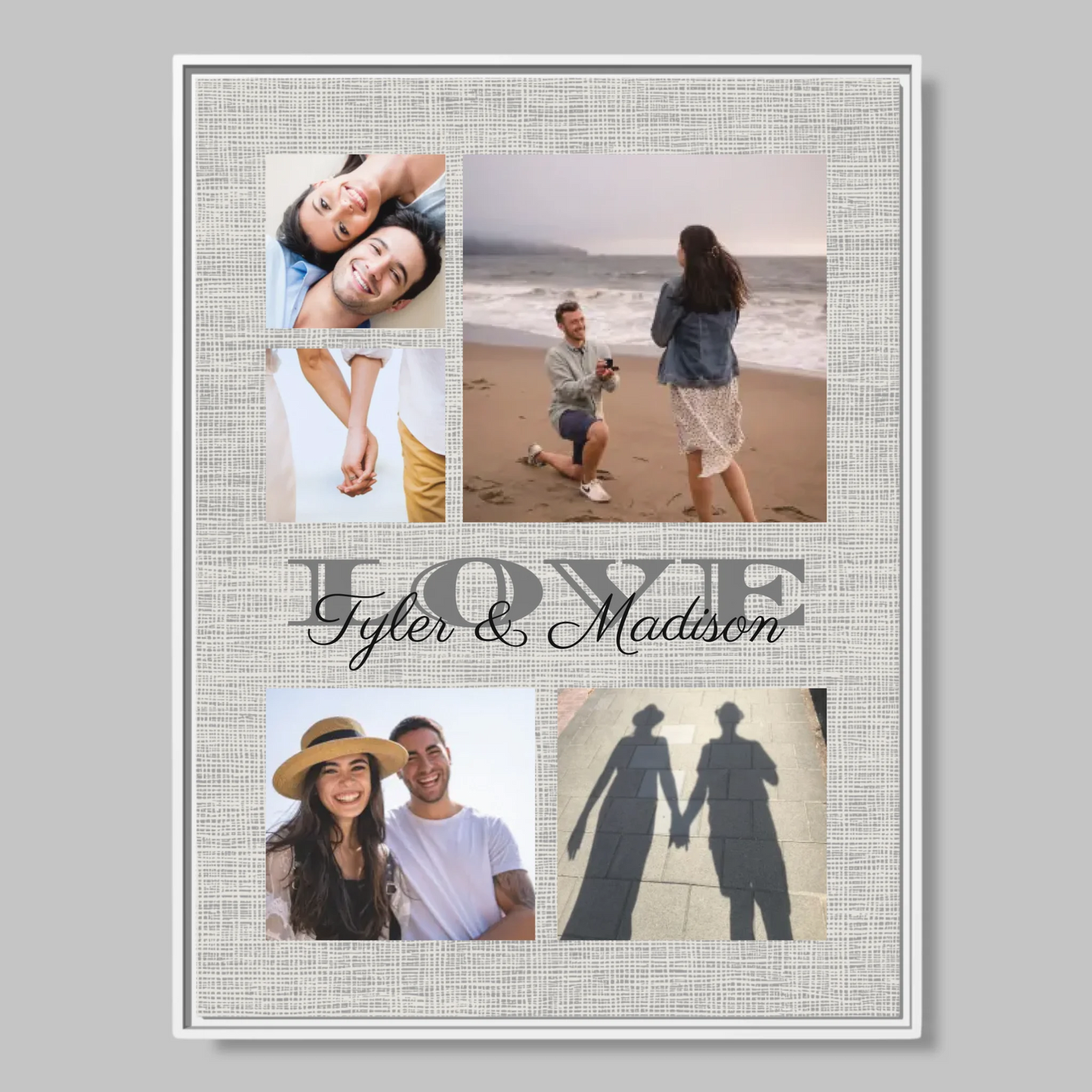 White Framed Closeup 30x40 (3.4) Vertical Rectangular Canvas