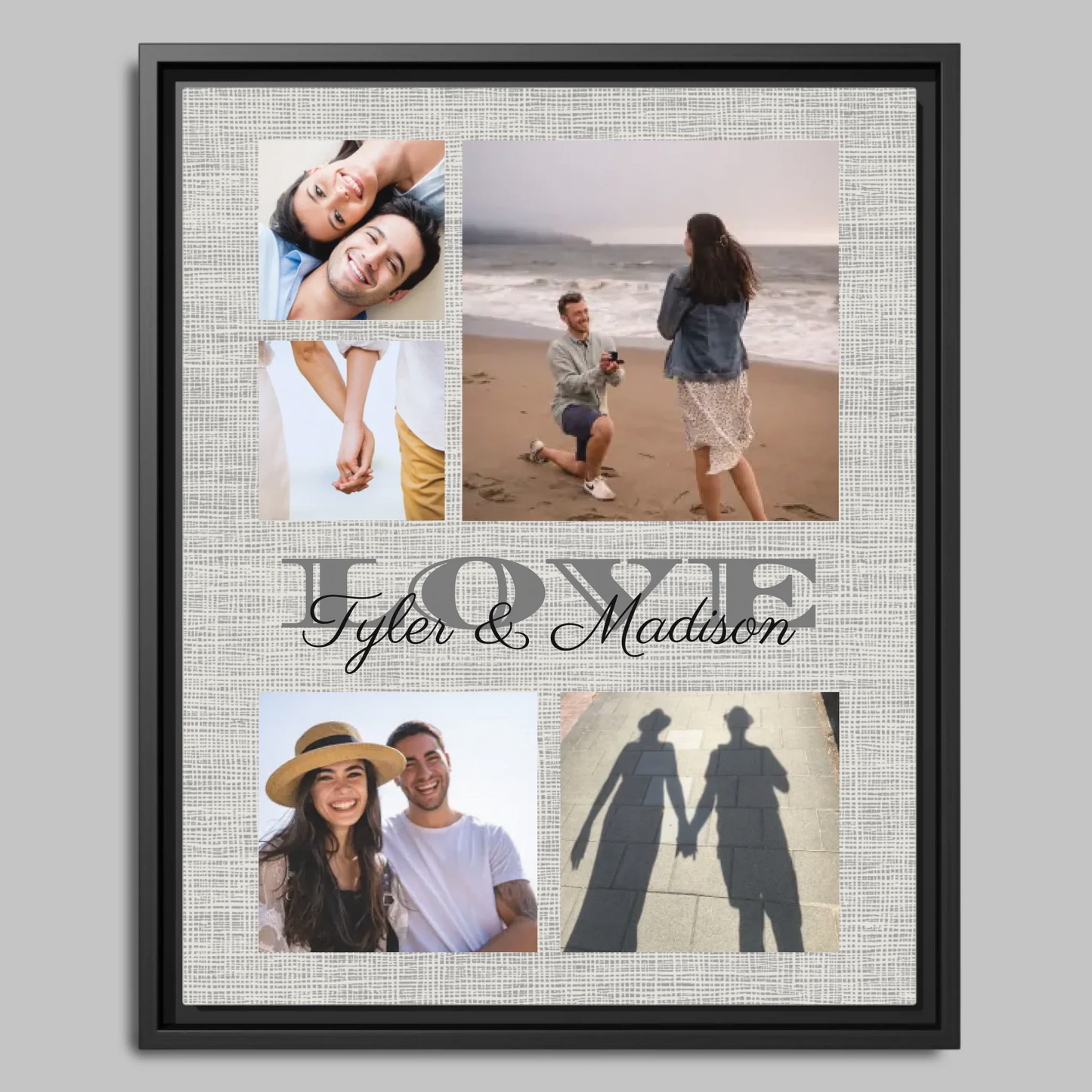 Black Framed Closeup 16x20 Vertical Canvas (4.5) Mockup For TIB