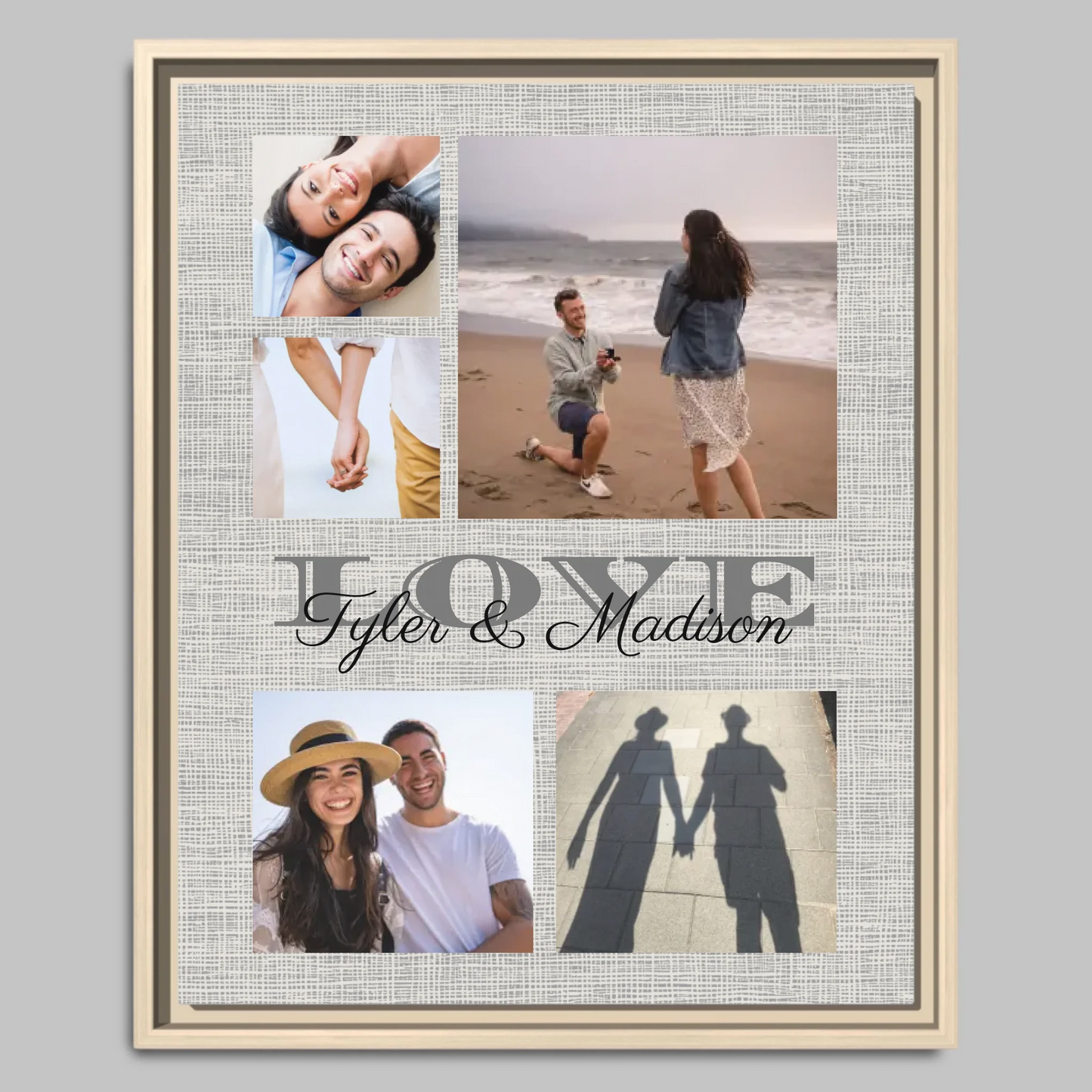 Natural Framed Closeup 16x20 Vertical Canvas (4.5) Mockup For TIB