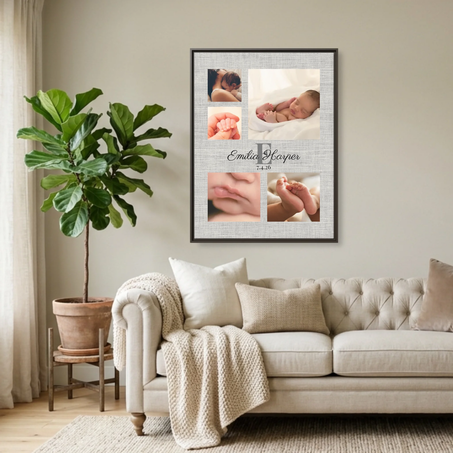 Espresso Framed 30x40 (3.4) Vertical Rectangular Canvas