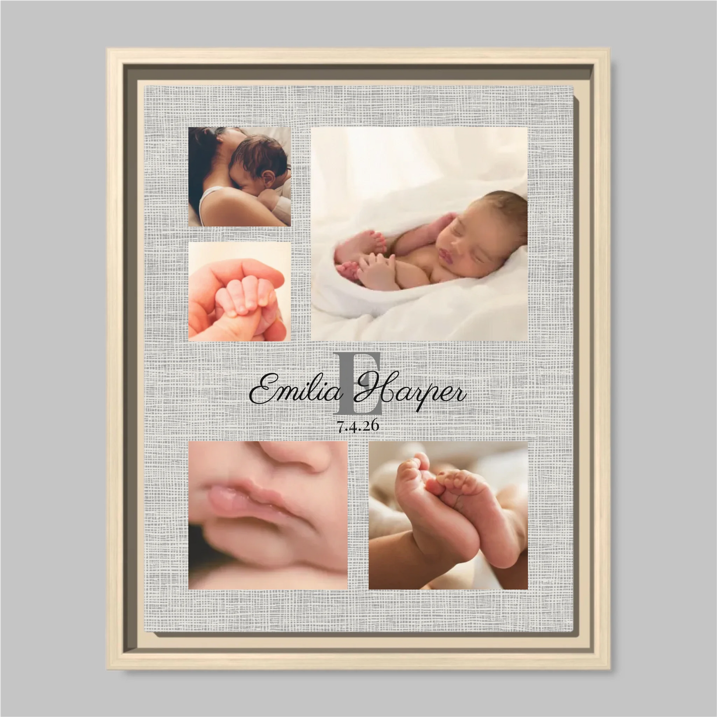 Natural Framed Closeup 11x14 (11.14) Vertical Canvas Mockup