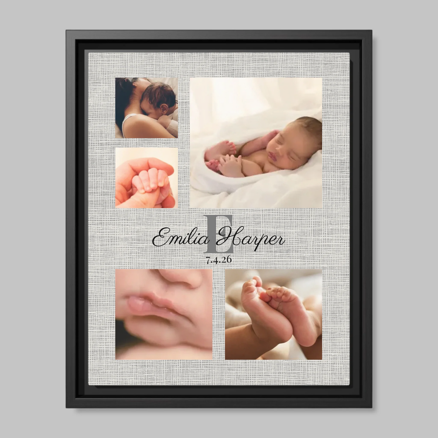 Black Framed Closeup 11x14 (11.14) Vertical Canvas Mockup