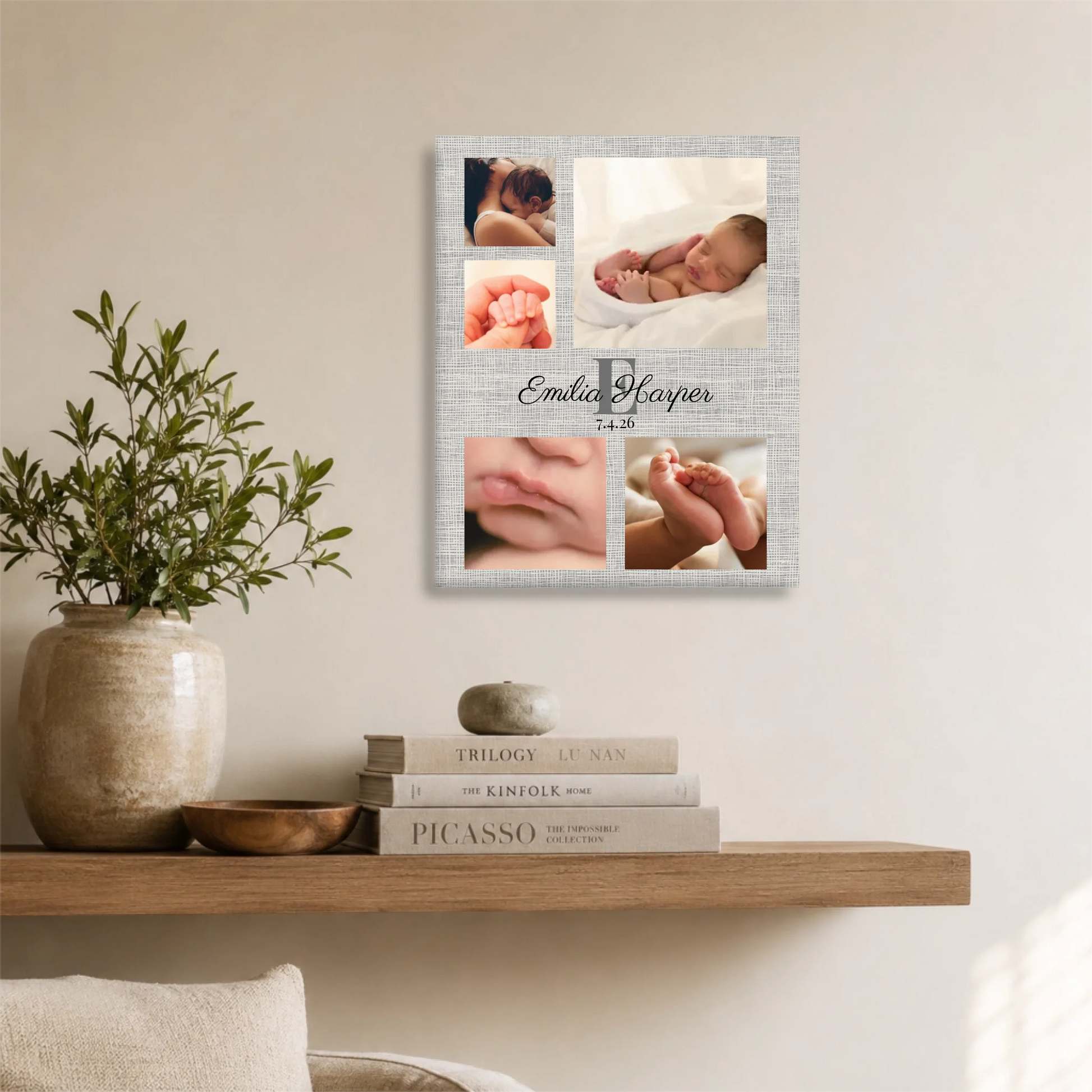 Unframed 16x20 Vertical Canvas (4.5) Mockup For TIB