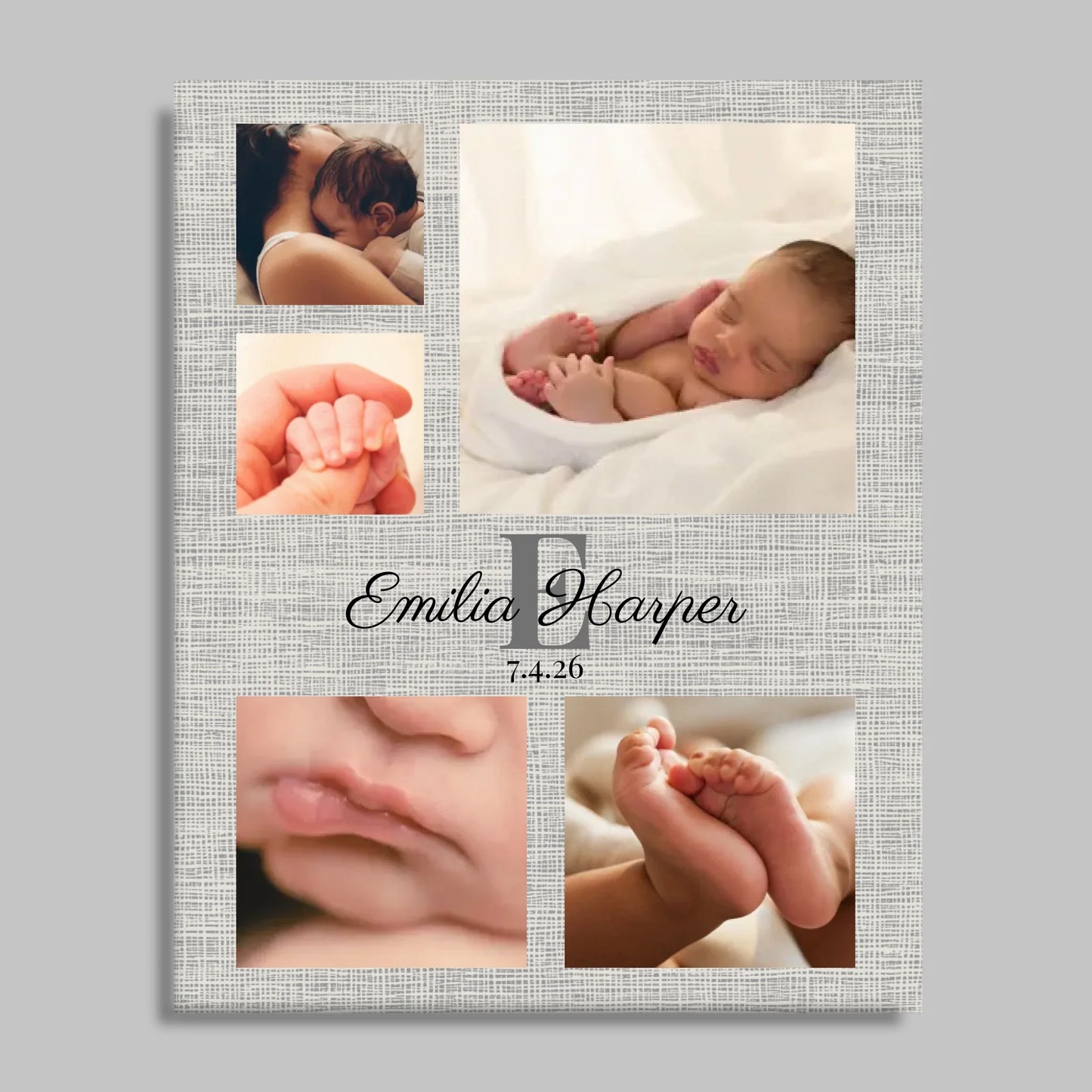 Unframed Closeup 16x20 Vertical Canvas (4.5) Mockup For TIB