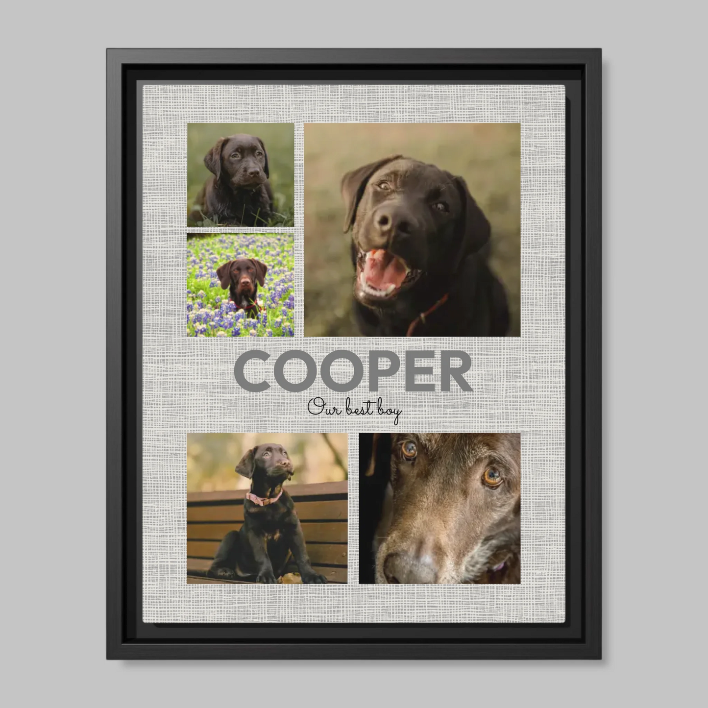 Black Framed Closeup 11x14 (11.14) Vertical Canvas Mockup