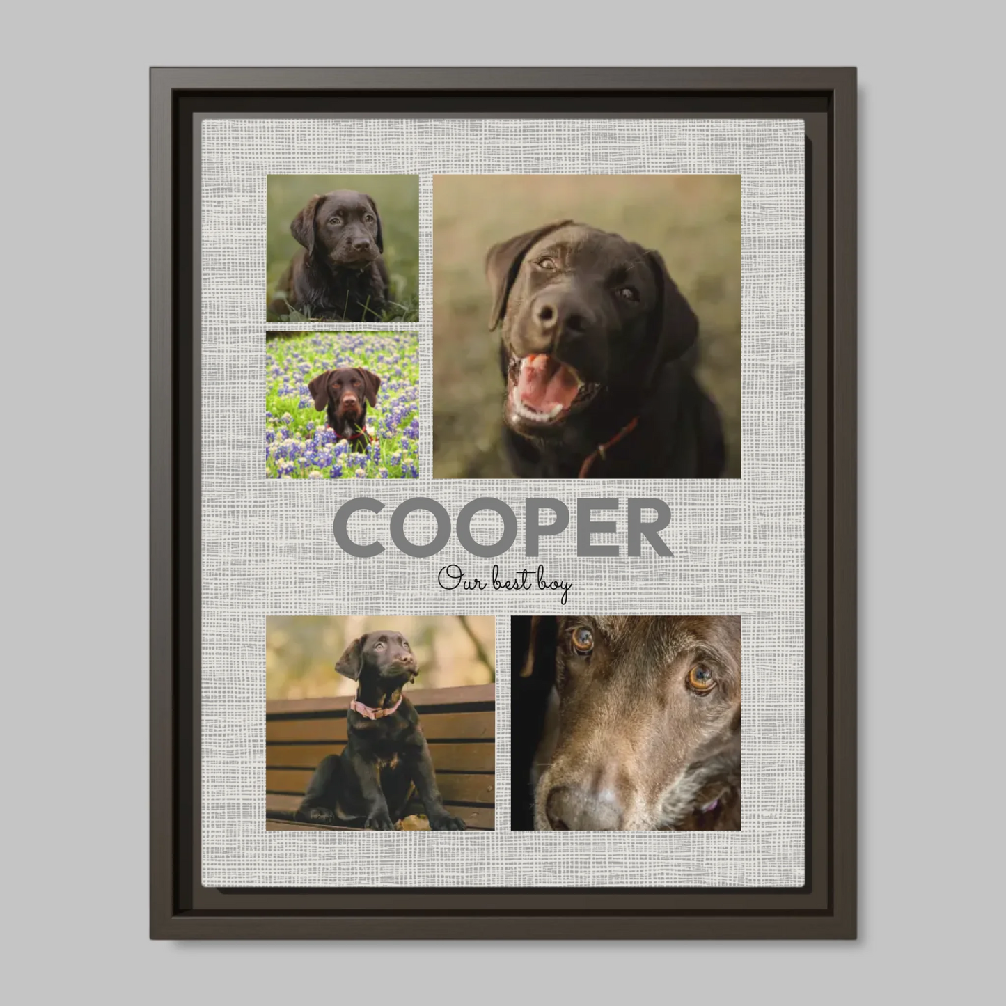 Espresso Framed Closeup 11x14 (11.14) Vertical Canvas Mockup