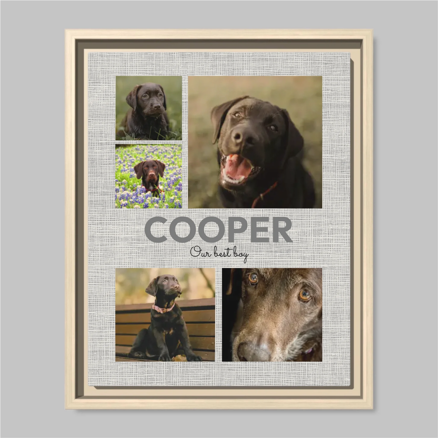 Natural Framed Closeup 11x14 (11.14) Vertical Canvas Mockup