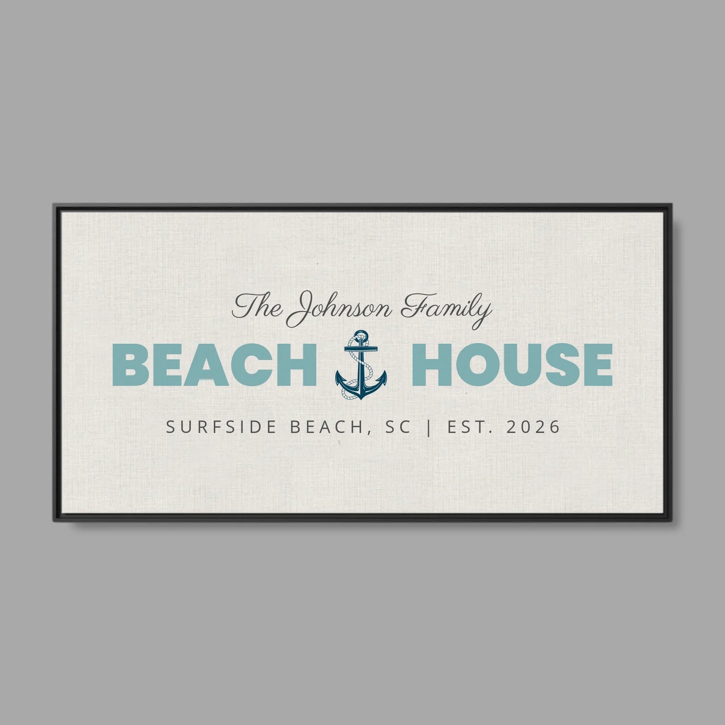 Black Frame Wide Format 2.1 Canvas for TIB