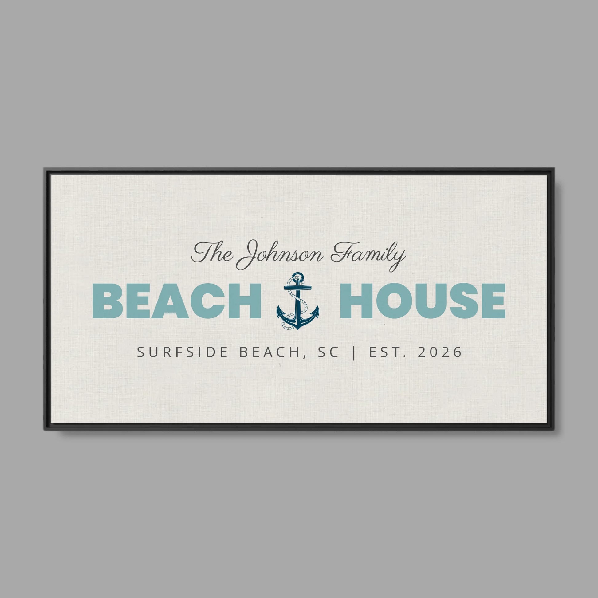 Black Frame Wide Format 2.1 Canvas for TIB
