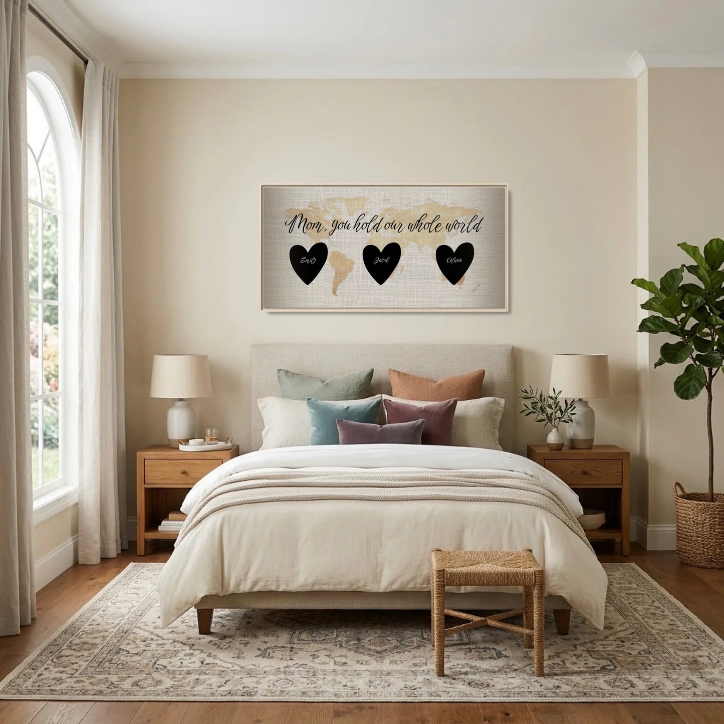 Bedroom - Nice Colors Natural Framed Wide Format 2.1 Mockup