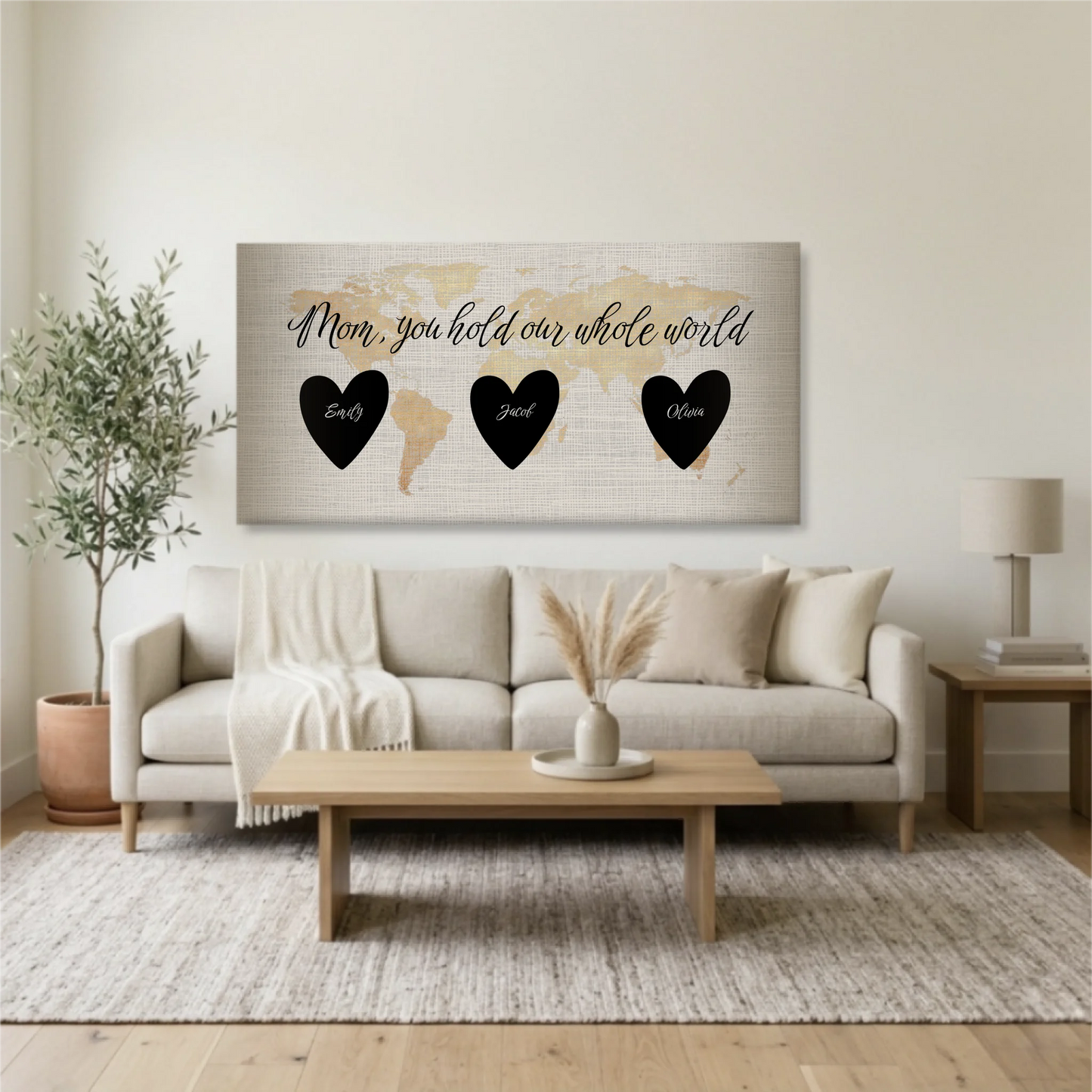 Living Room Unframed Wide Format 2.1 Mockup
