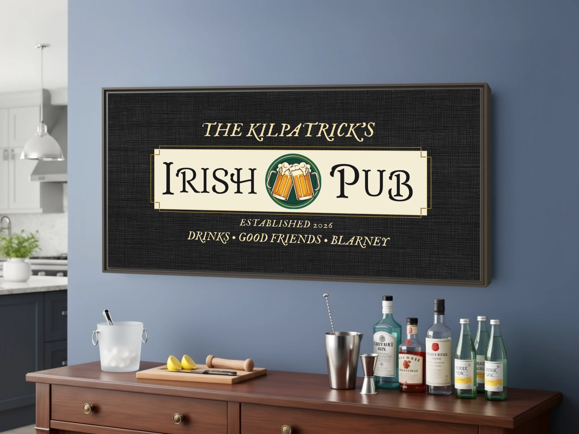 Bar Espresso Frame wide format 2.1 mockup