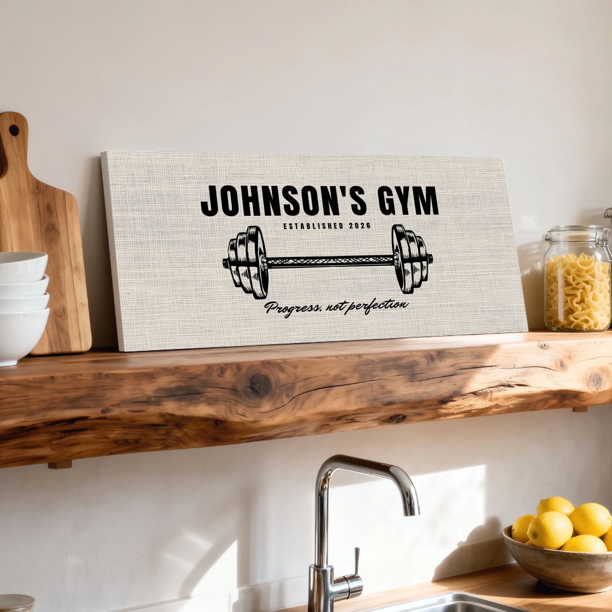 Shelf over kitchen sink unframed wide format 2.1