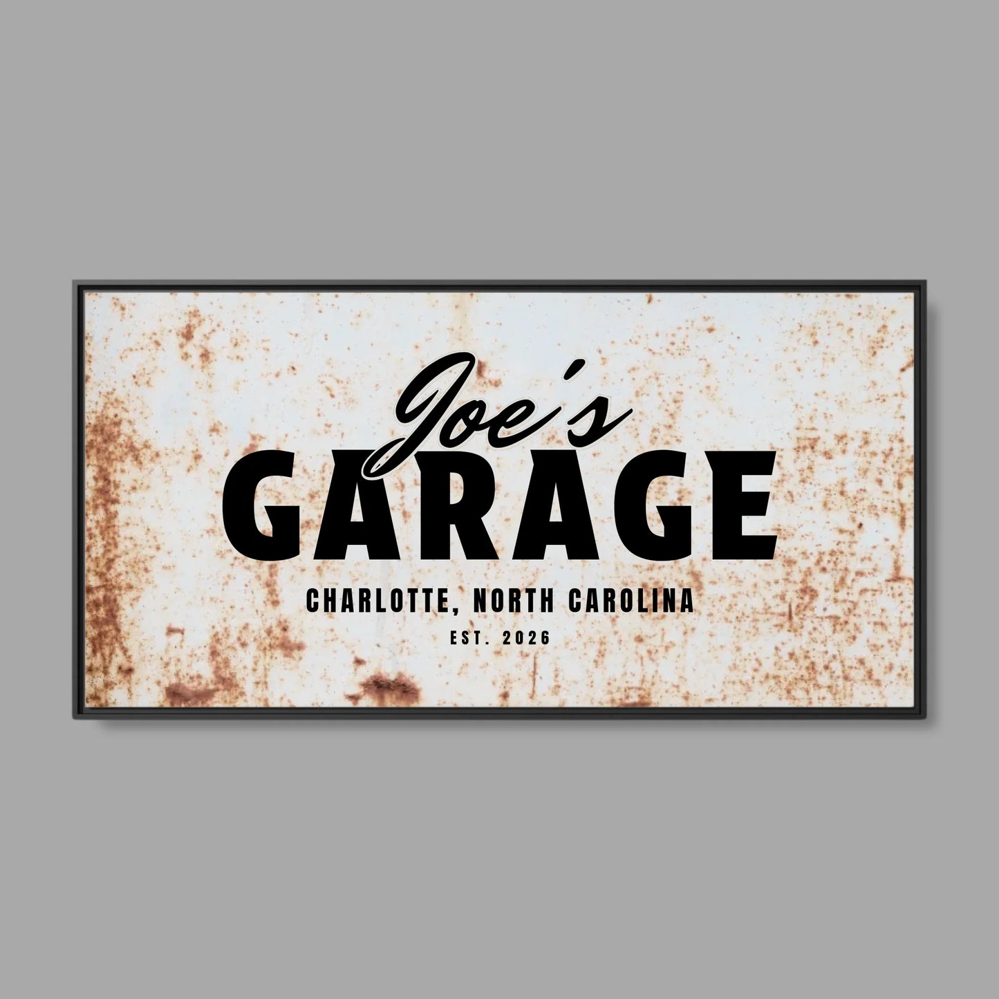 Black Frame Wide Format 2.1 Canvas for TIB