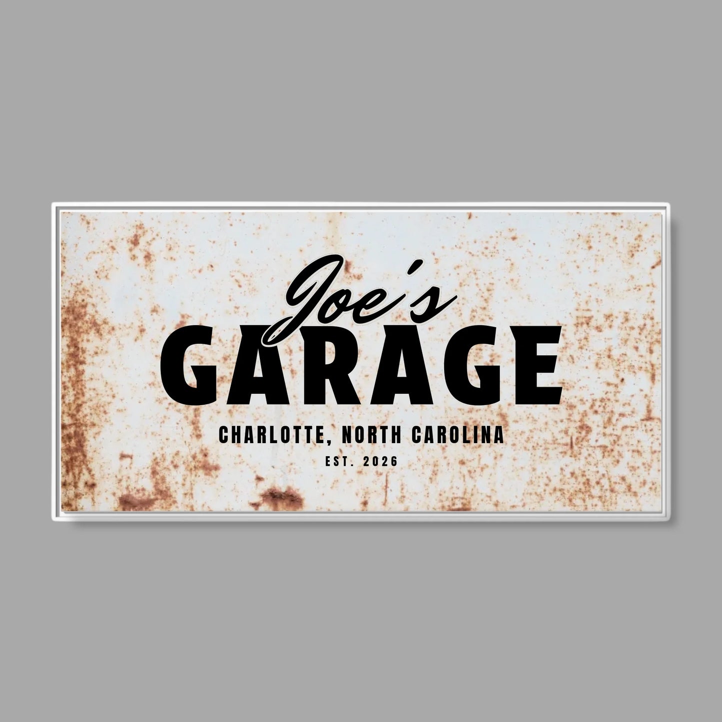 White Frame Wide Format 2.1 Canvas for TIB