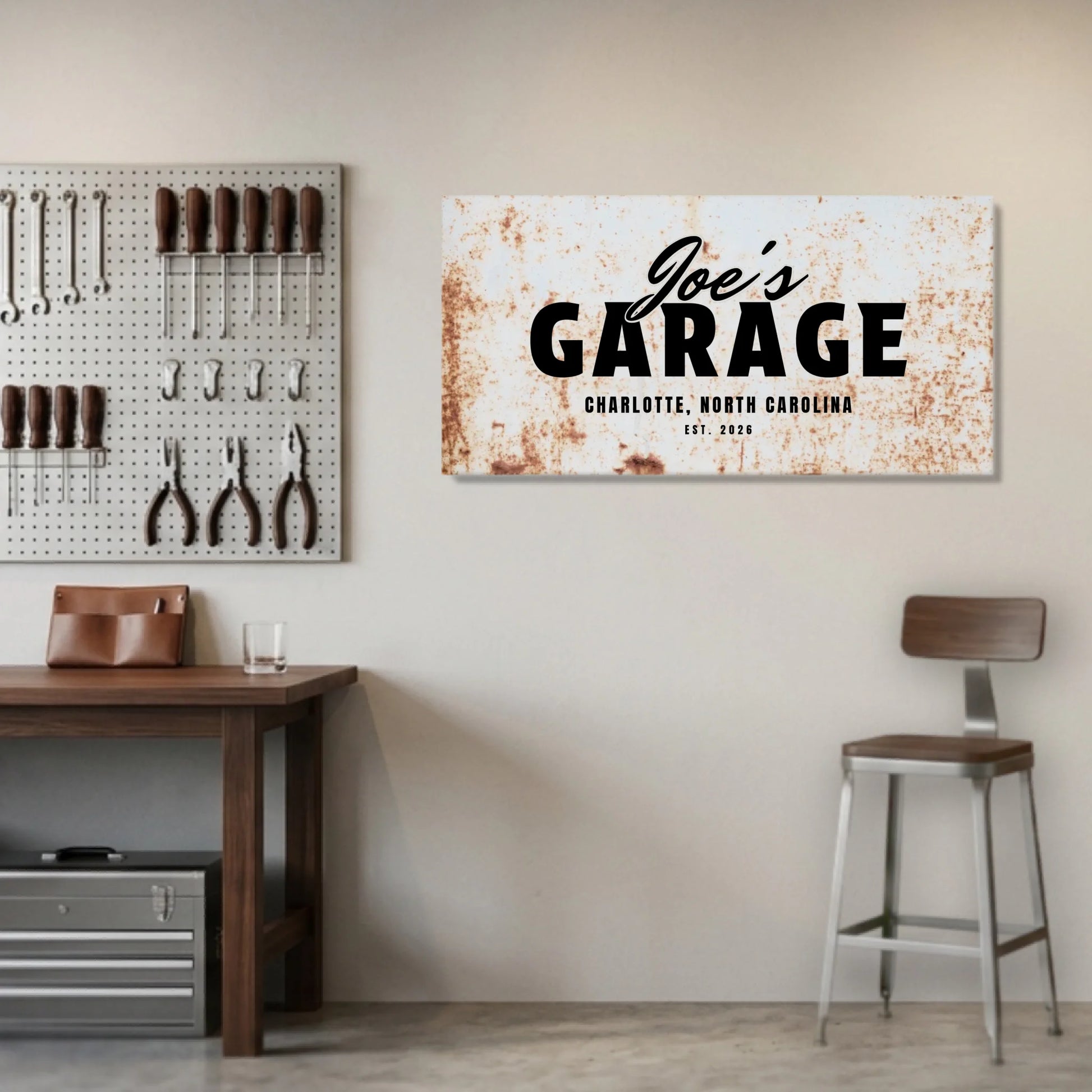 Garage Unframed Wide Format 2.1 Canvas Mockup