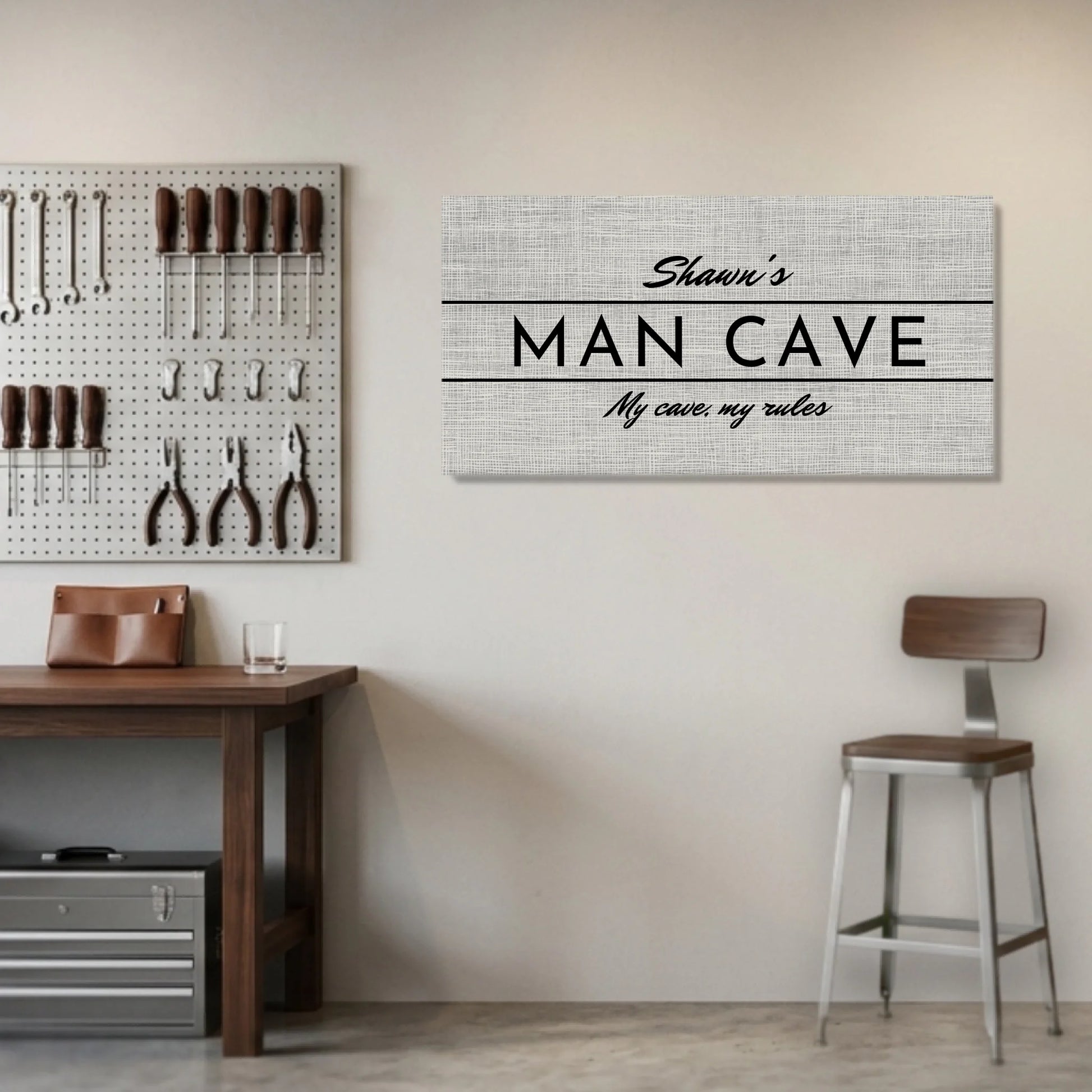 Garage Unframed Wide Format 2.1 Canvas Mockup