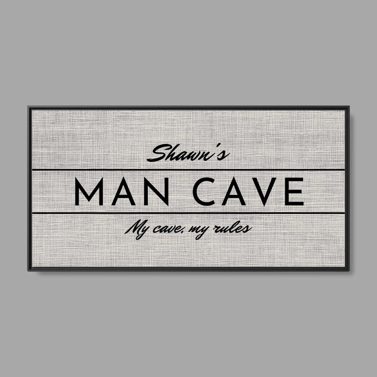 Black Frame Wide Format 2.1 Canvas for TIB