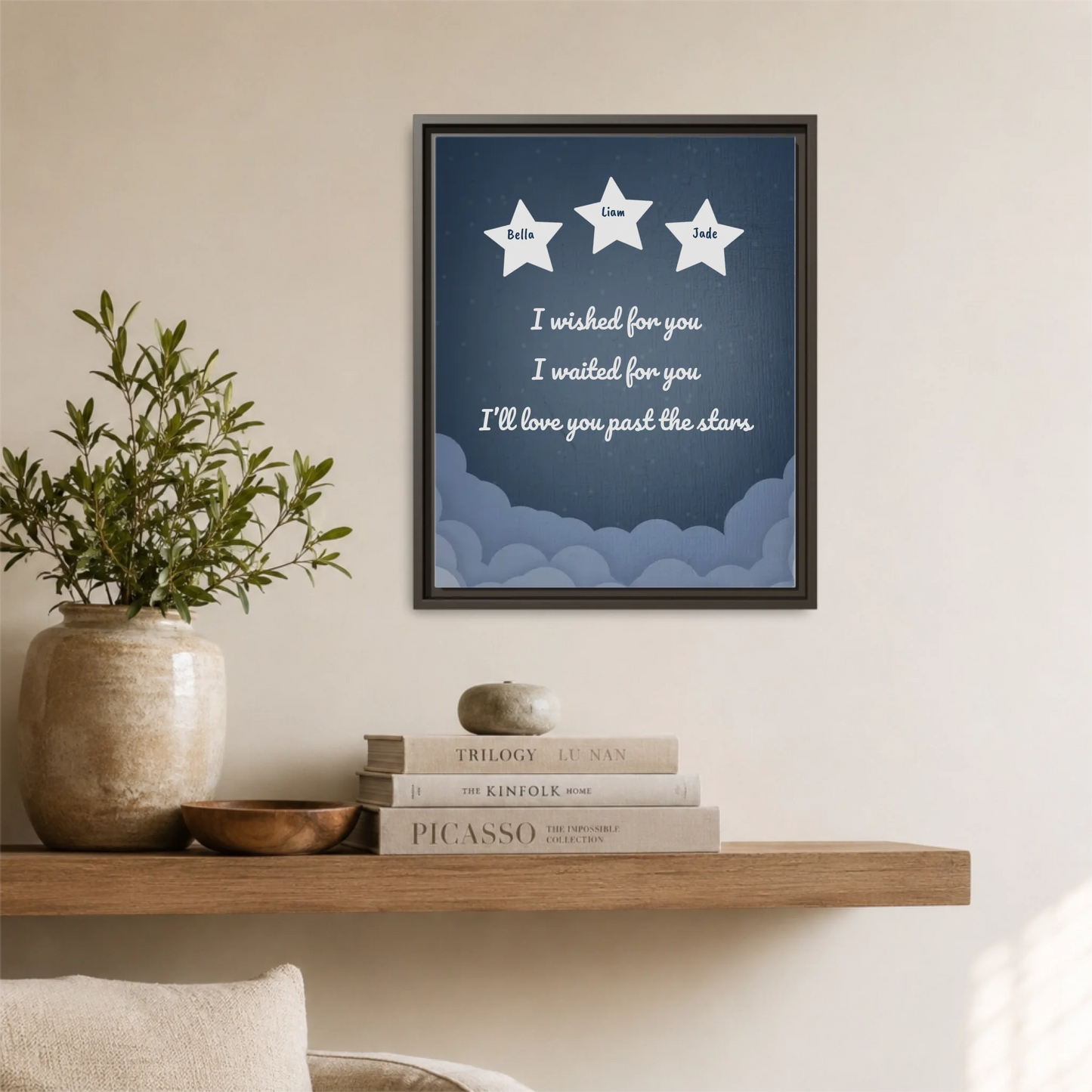 Espresso Framed 16x20 Vertical Canvas (4.5) Mockup For TIB