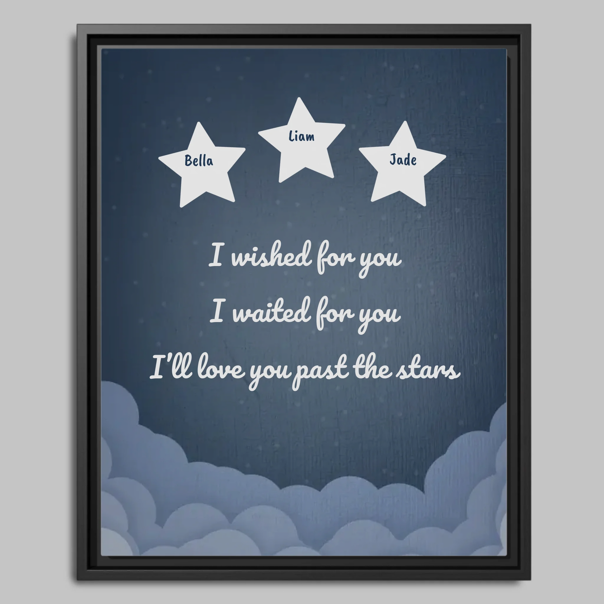 Black Framed Closeup 16x20 Vertical Canvas (4.5) Mockup For TIB