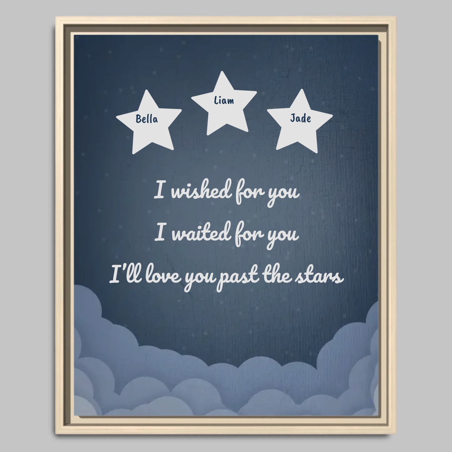 Natural Framed Closeup 16x20 Vertical Canvas (4.5) Mockup For TIB