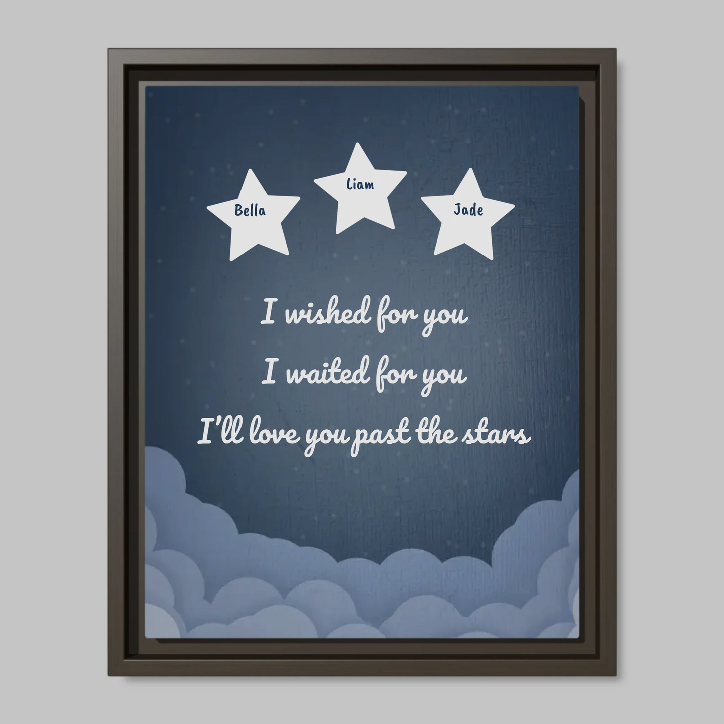 Espresso Framed Closeup 11x14 (11.14) Vertical Canvas Mockup