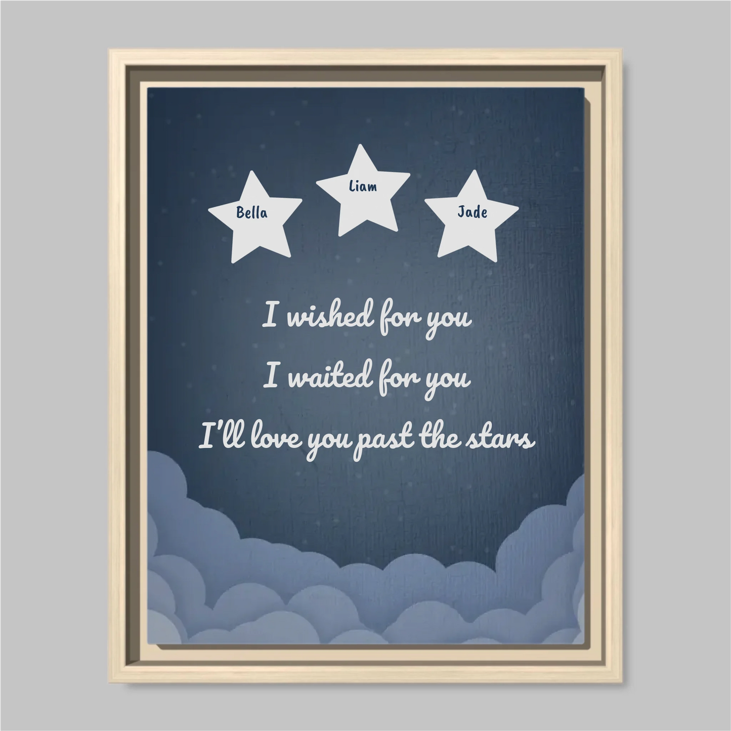 Natural Framed Closeup 11x14 (11.14) Vertical Canvas Mockup